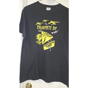 Jen8942 Trumpets 2009 Explosive Power T-Shirt, Size Medium, Black.